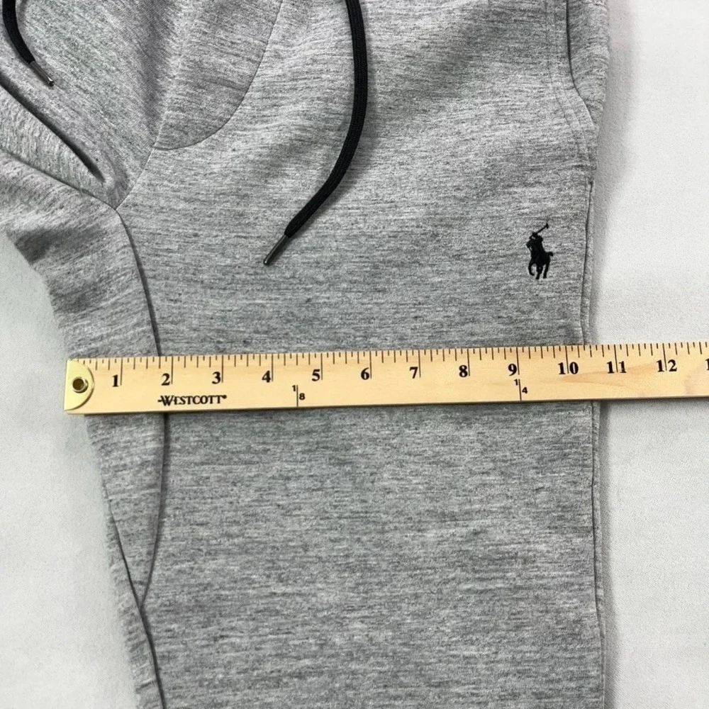 Polo Ralph Lauren‎ Double-Knit Pants Men Small Gray Drawstring Jogger